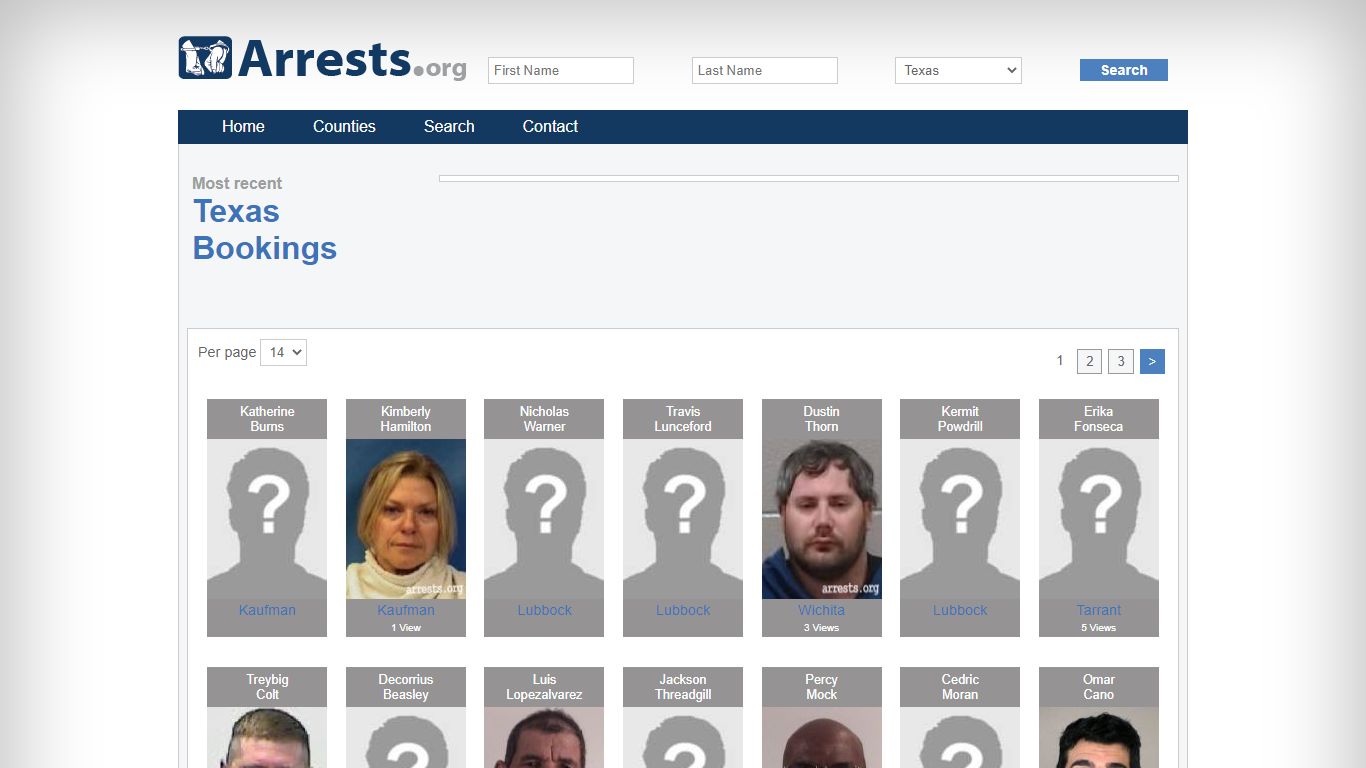 Texas Arrests and Inmate Search